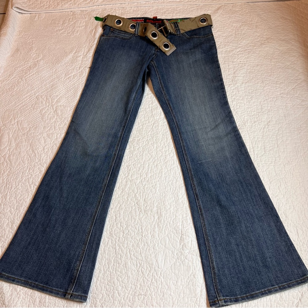 Vintage Dollhouse miner Womens Jeans Size 9  Bell Bottom Med Wash blue low rise